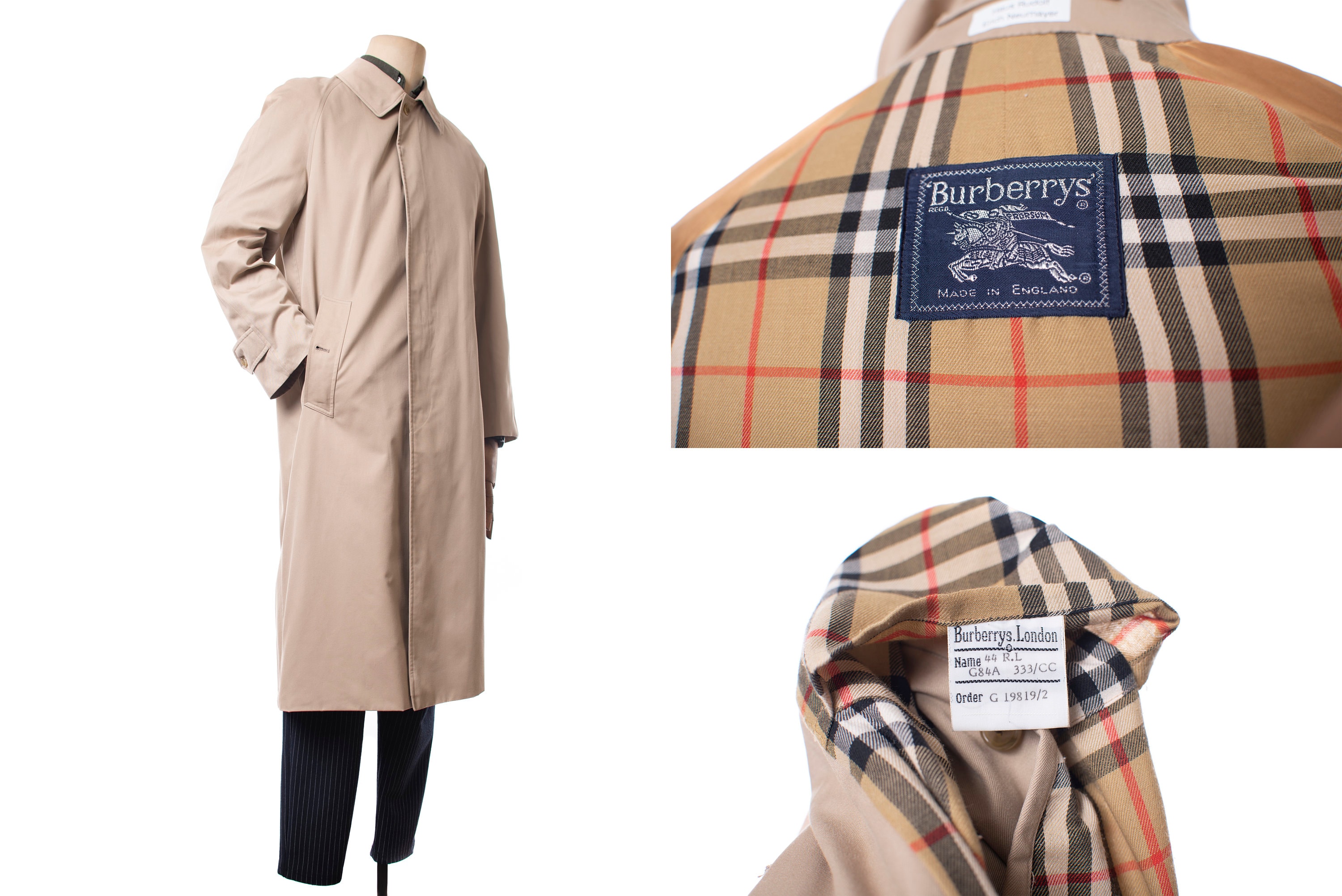 burberry plaid trench coat
