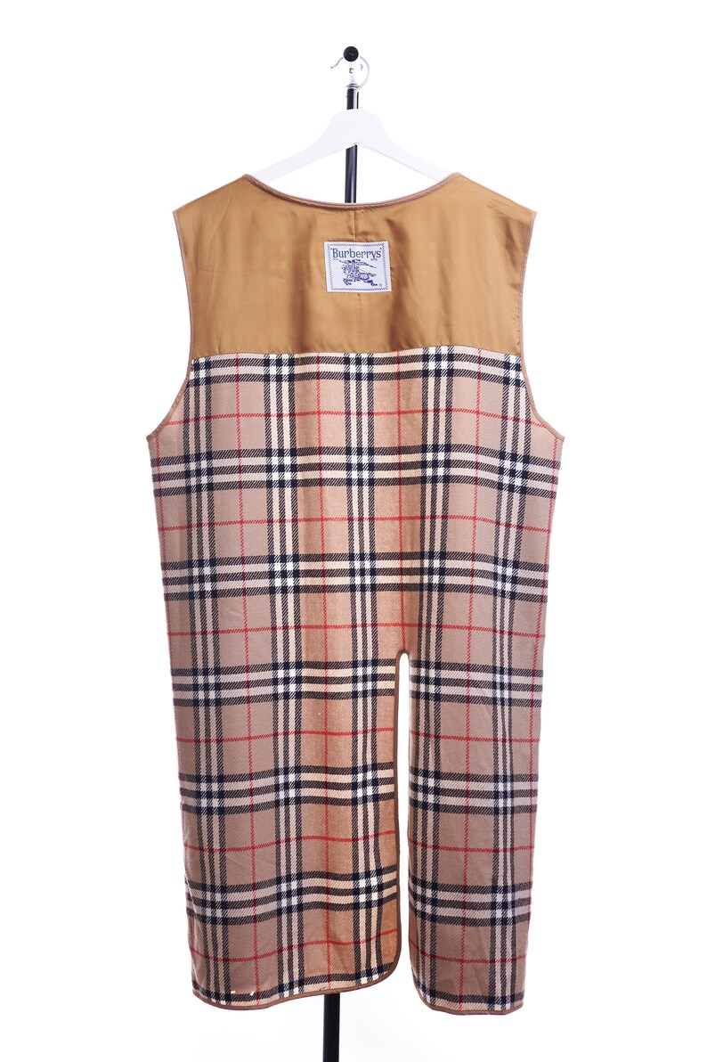 Burberry's 100 Wool Beige Nova Check Vest Liner for Coat Etsy