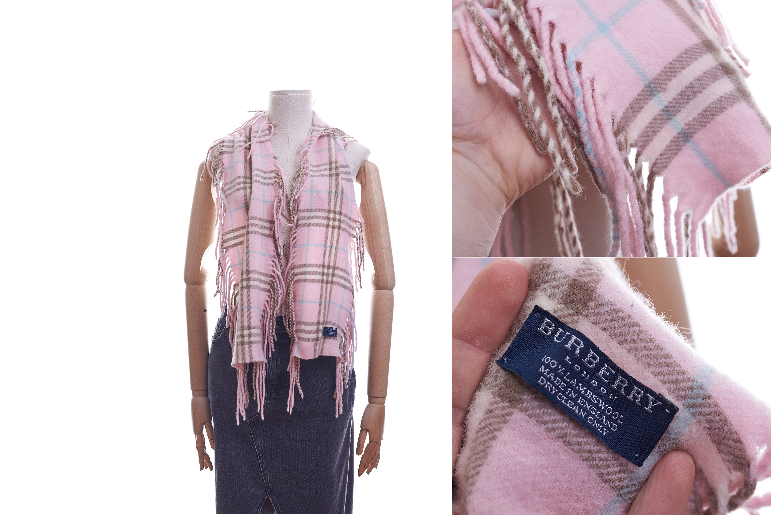 burberry schal rosa