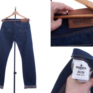 Morris Stockholm Red Selvage Jeans, 30x35, Dark Blue, Sanforized Selvedge Excell