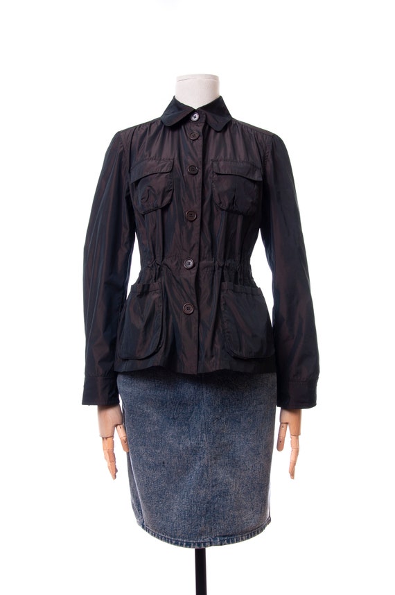 Women's Aspesi Brown Long Sleeve Jacket Blazer Coat P… - Gem