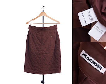 JIL SANDER Brown Skirt Size 40 Bemberg