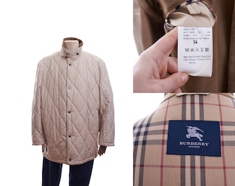 Men's BURBERRY LONDON Quilted Jacket With Pockets Size 54 - Etsy Men's BURBERRY LONDON Quilted Jacket With Pockets Size 54 - Etsy