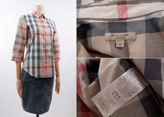 Women's BURBERRY London Long Sleeve Shirt Dress Pl
