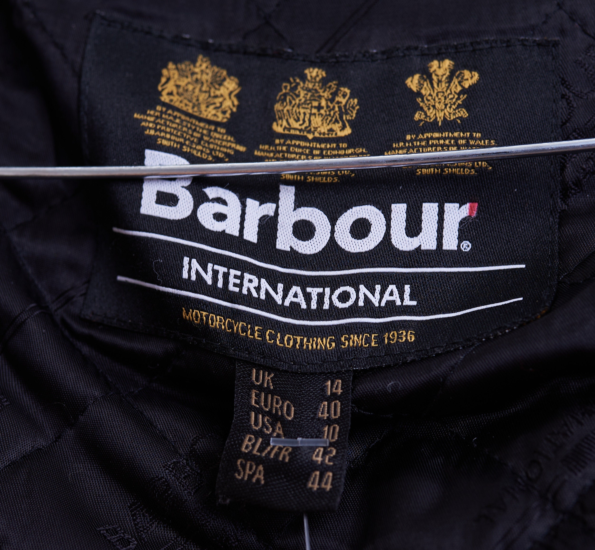 Barbour International Slipstream Waxed Parka Jacket Black Faux Fur Hood US 10 14 Etsy Canada