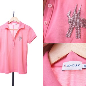 Moncler Polo Color Pink Size XS