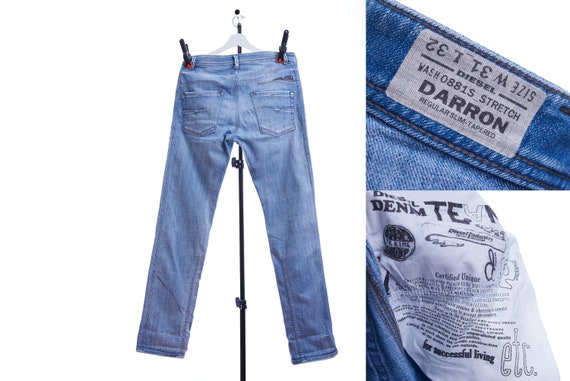 Diesel Mens Size 31x32 Darron Button Fly Straight Denim Jeans 100 