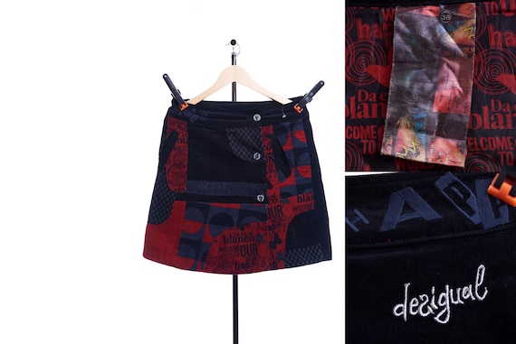 Gonna Desigual multicolore da donna taglia 38 Etsy Italia