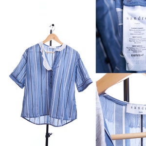 Sandro Top Size 2 Blue Color