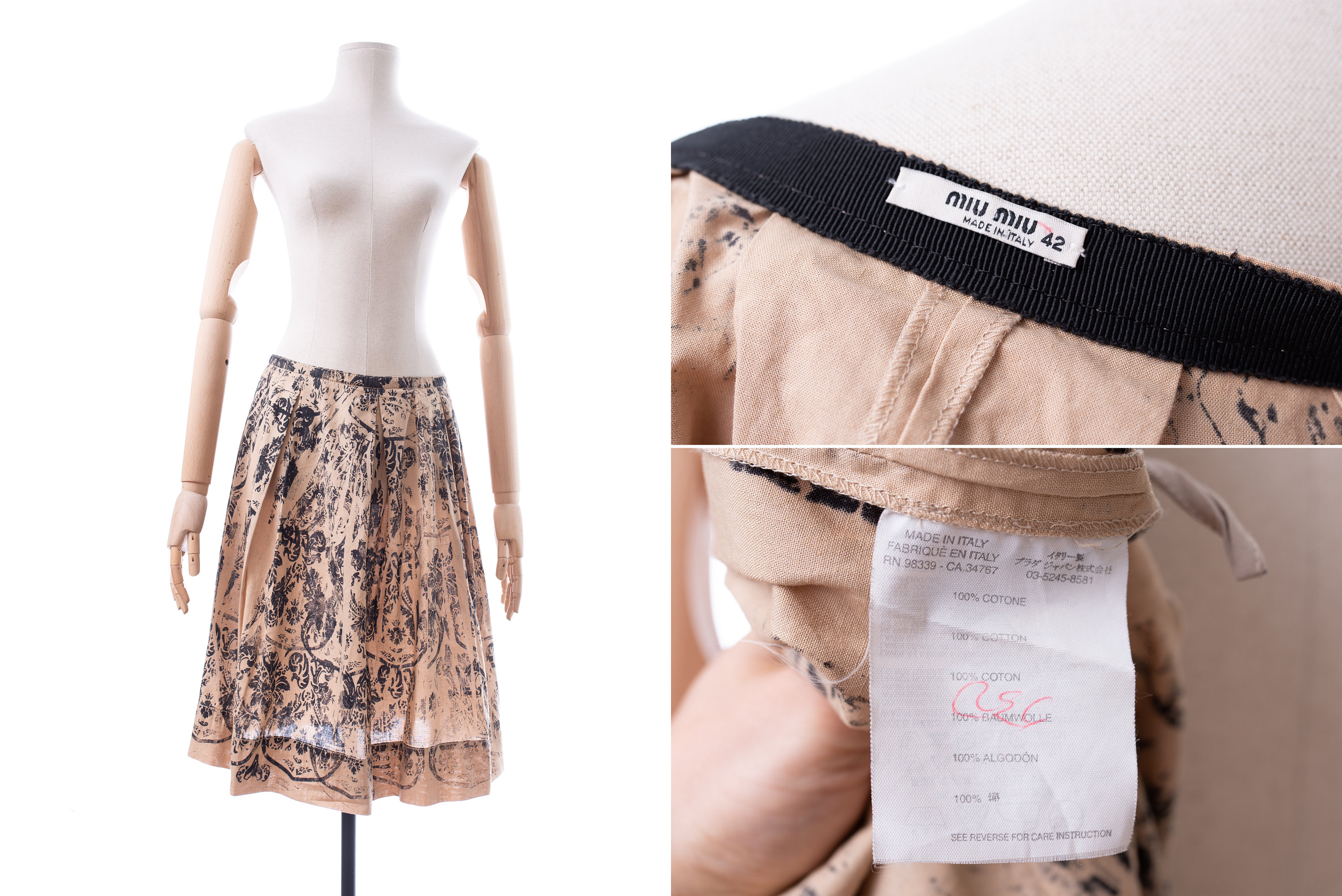 Short dresses Miu Miu - Faille cady dress with bows - MF23644KTF0D17