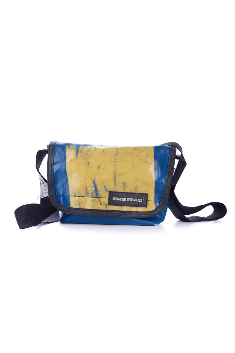 FREITAG Messenger Bag Blue Yellow Recycling Bag Bags image 5