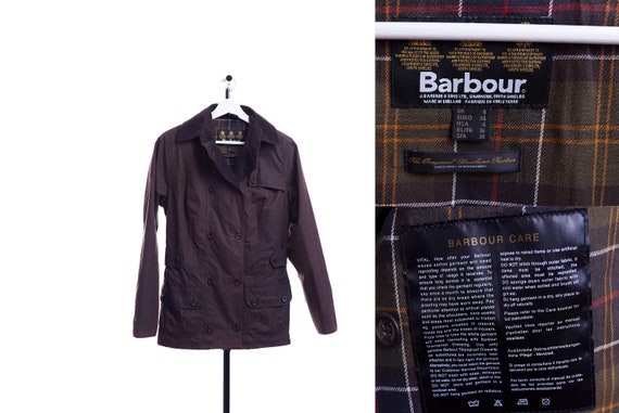 Women’s Barbour Ladies Utility Waxed Olive Jacket Wax Coat uk 14 / us 10
