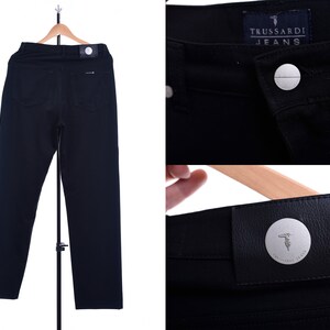 Trussardi Jeans Pants UK 31 Black