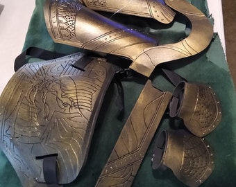 MWO, Loki 4 piece Armor set The Avengers, Cosplay (EVA Foam) Painted like Antique Gold,  If Sold Out Check Back In 5 days