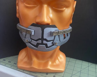 MWO, Loki's Muzzle Mask Avengers (EVA Foam) Painted like Antique Silver, choose from 2 Styles! NEW N-95 Cover, sold-out-check back in 5 Days