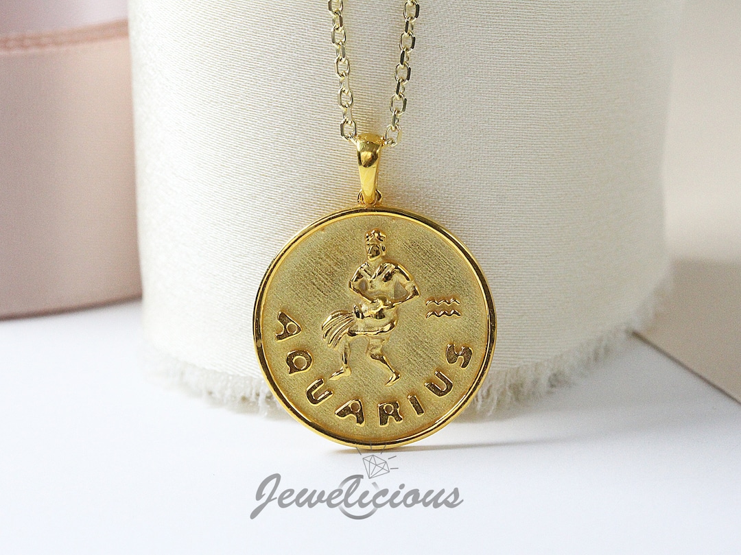 Pendentif Du Zodiaque - Signe Du Verseau (Aquarius, 20 Janvier - 18 Février) - Occasion
