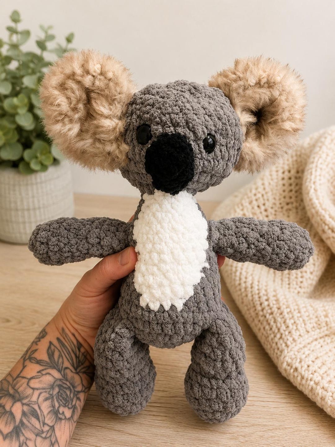 Koala Amigurumi Pattern | Crochet Plushie PDF | Soft Plush Yarn Pattern ...