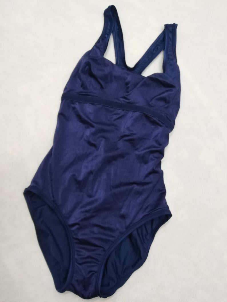 90s VTG Speedo Swimsuit One-Piece Navy Size 8 / 34 inch | Etsy