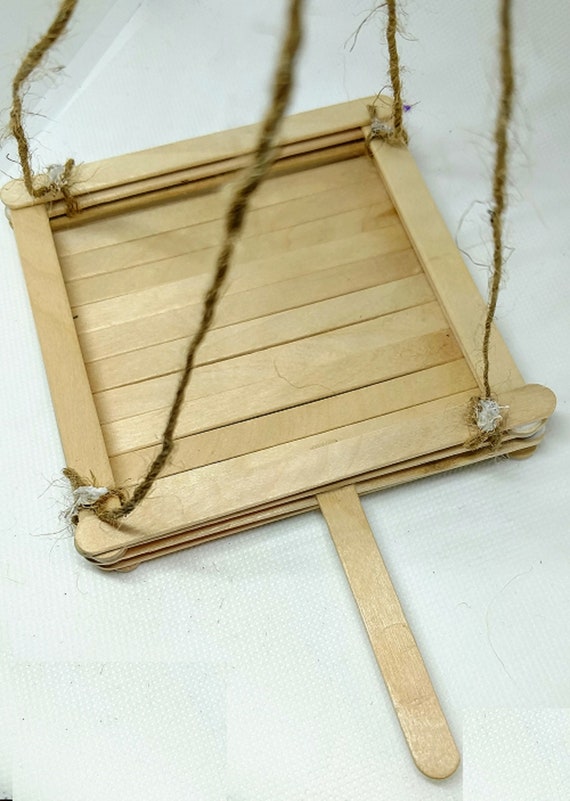 Bird Feeder Kid S Craft Kit Popsicle Stick Bird Feeder Etsy