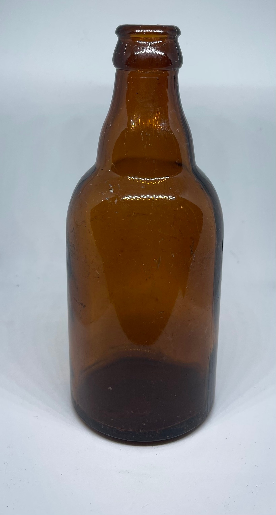 1940s vintage antique amber glass beer bottle Etsy