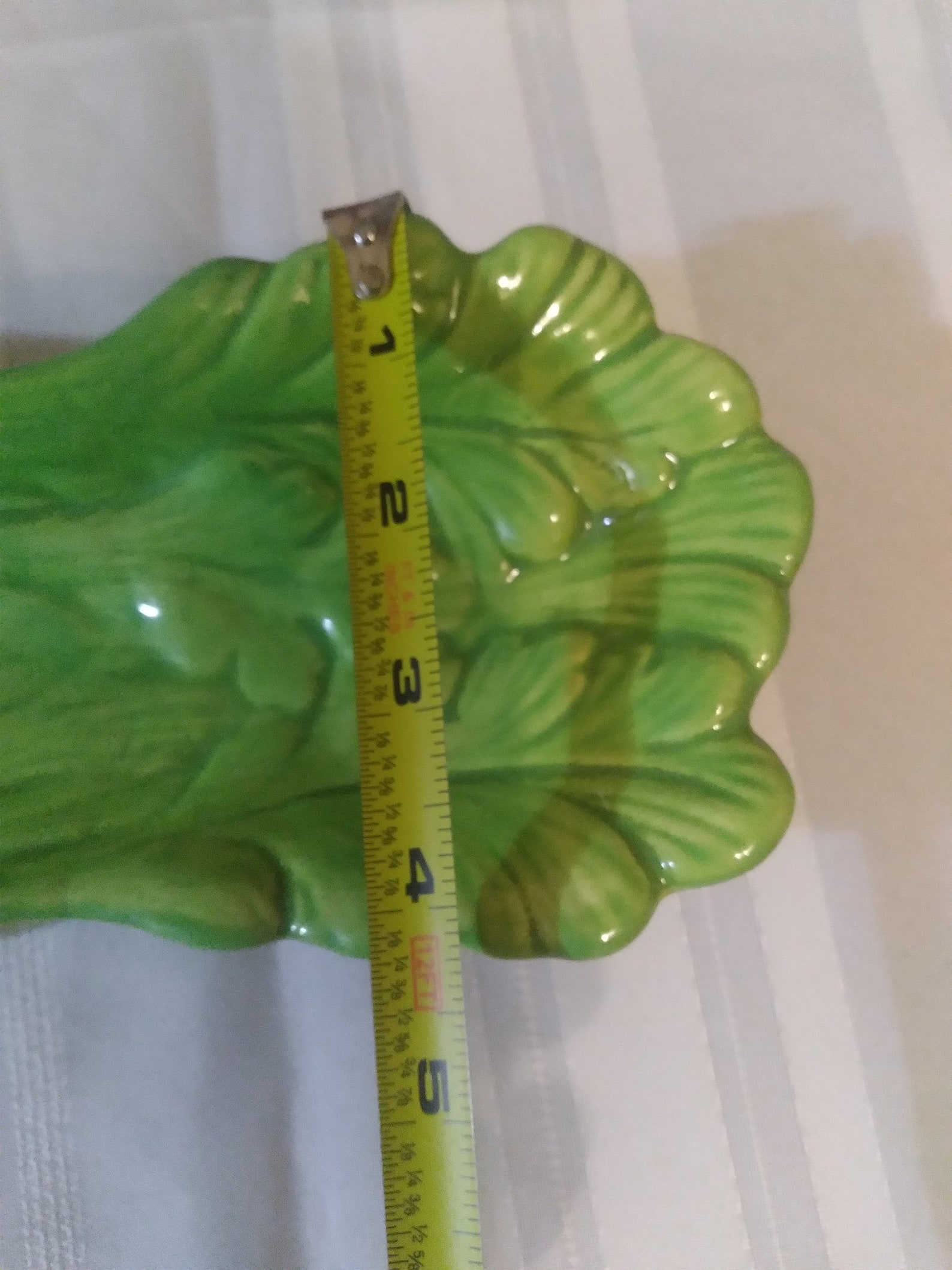 Vintage Green Ceramic Celery Dish Celery Shaped Serving Dish Etsy