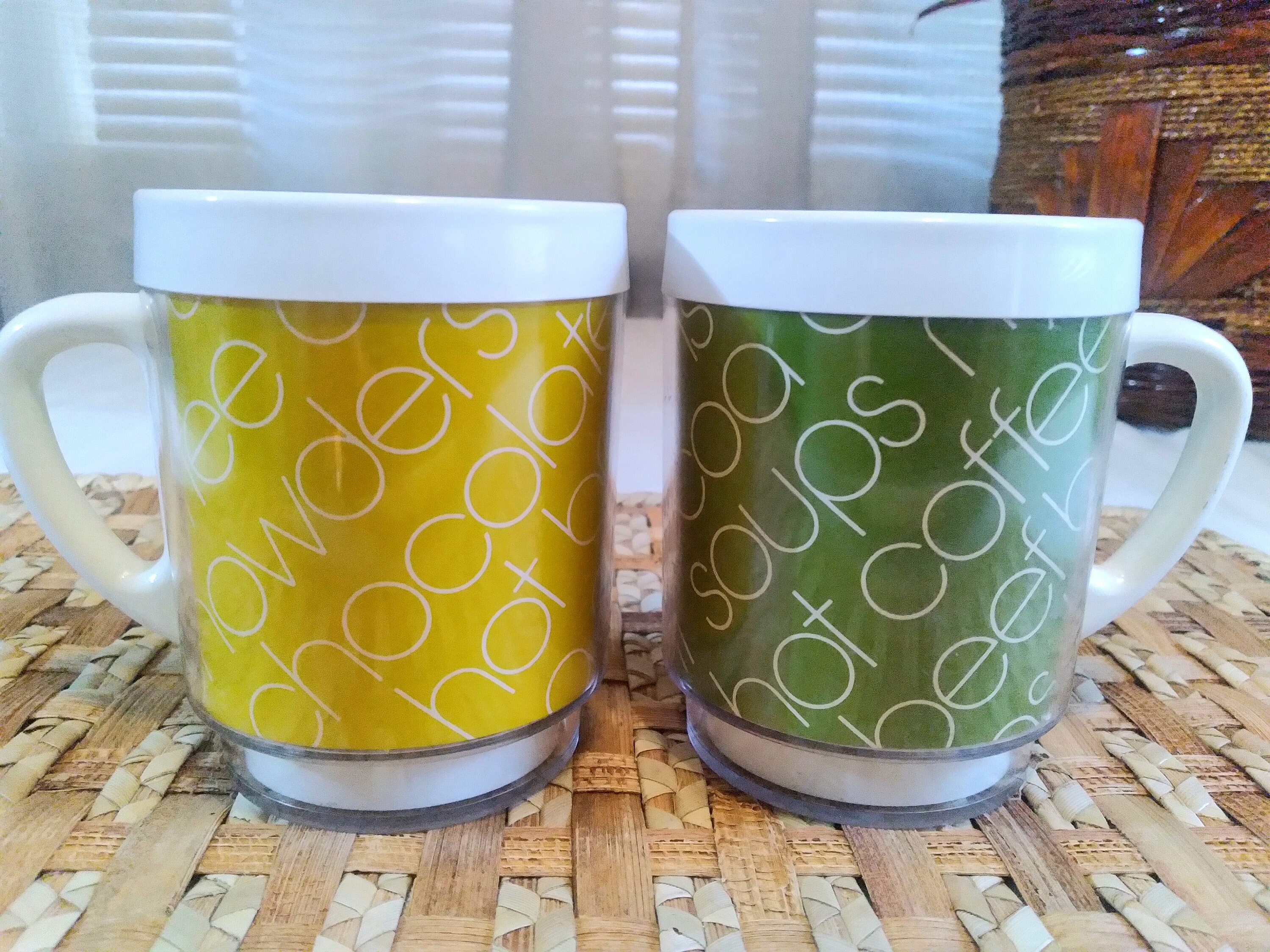 Set of 2 Vintage Dawn Thermal Coffee Mugs Stackable Thermal Etsy