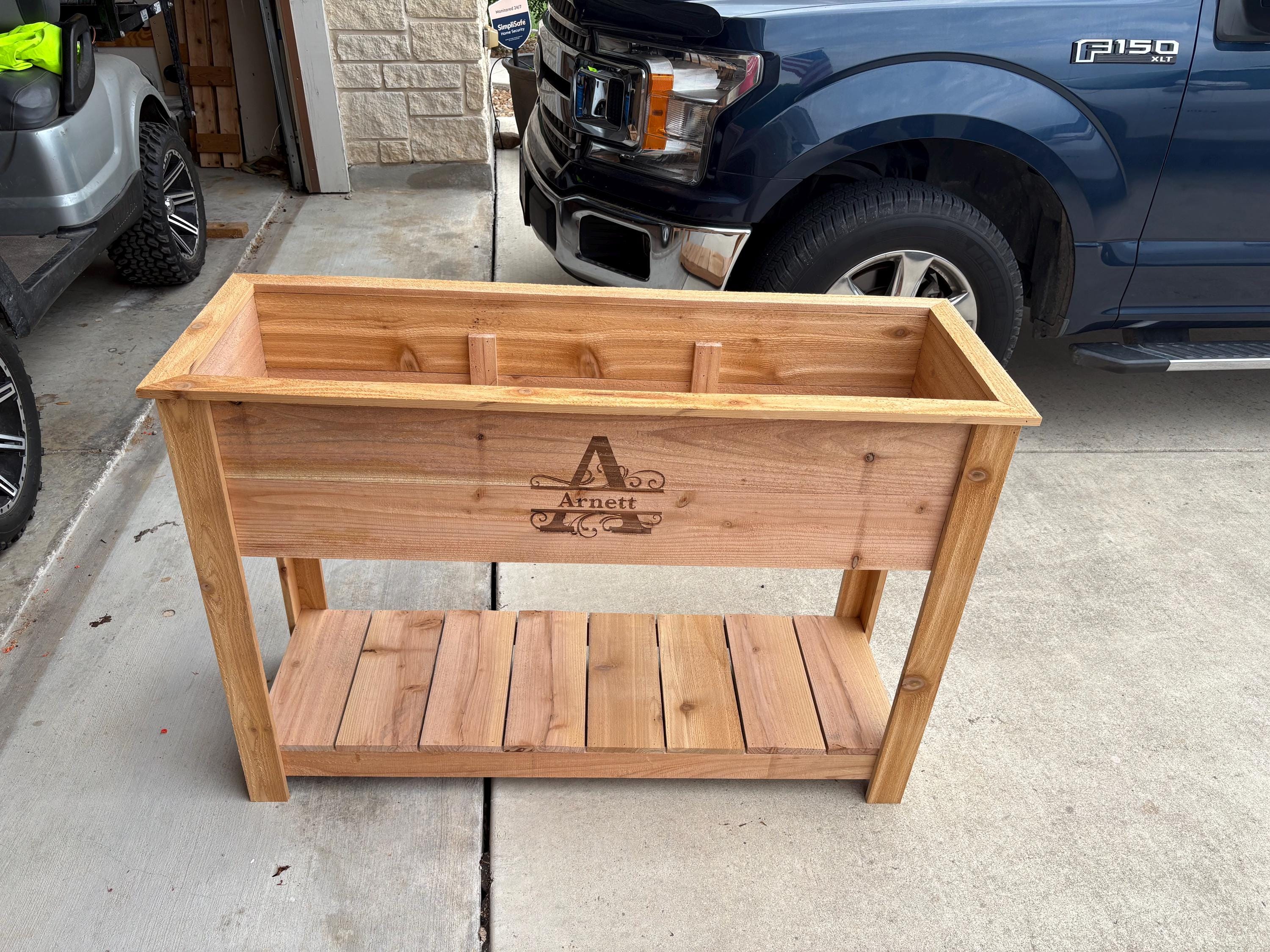 DIY Raised Cedar Planter Plans With Optional Trellis | Easy Build ...