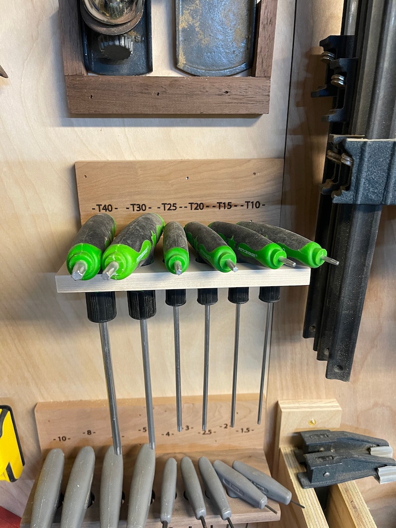 Universal CNC SVG Digital File for Thandle Allen Wrench Organizer