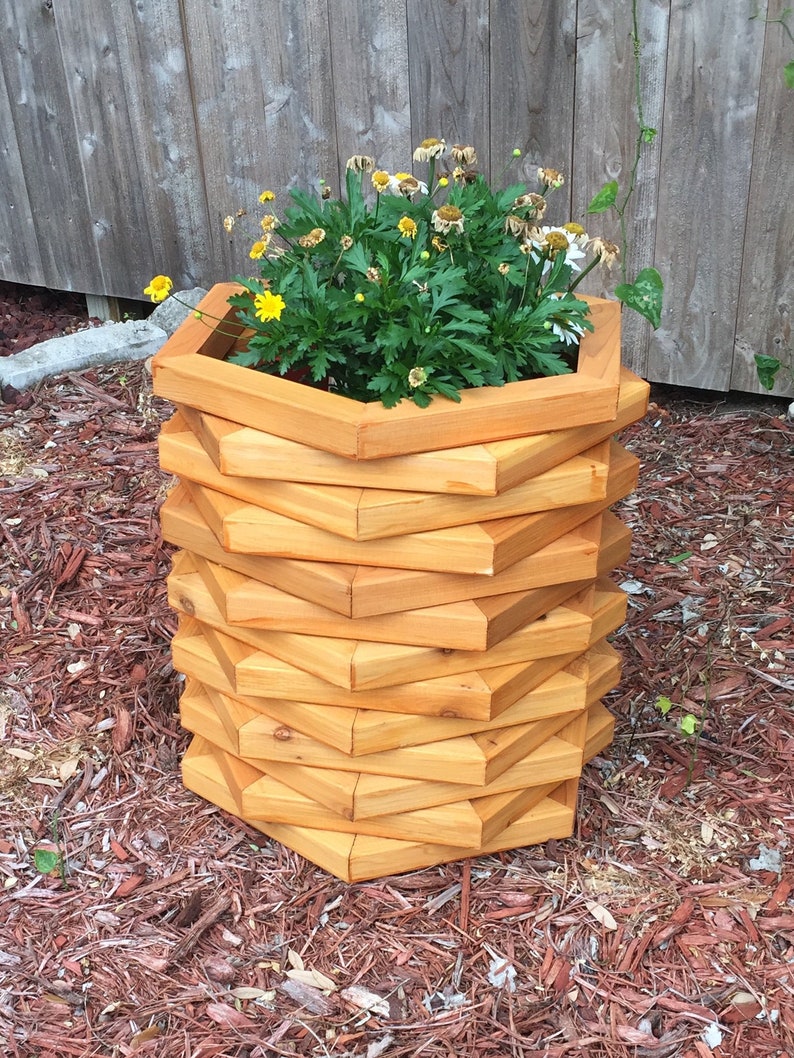 Cedar Planter Bucket Buddy Plans Etsy