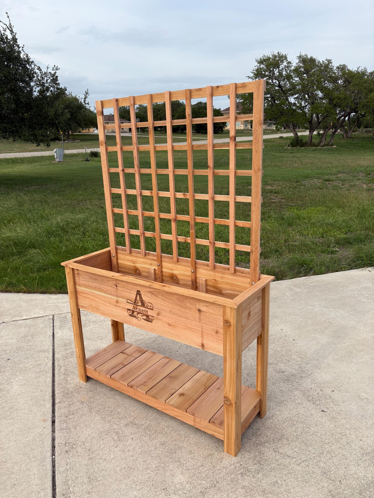 DIY Raised Cedar Planter Plans With Optional Trellis | Easy Build ...