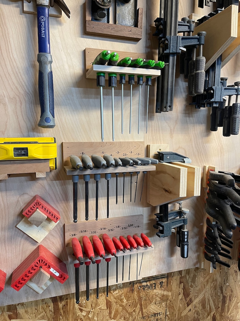 Universal CNC SVG Digital File for Thandle Allen Wrench Organizer