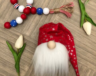 Red Patriotic Gnome