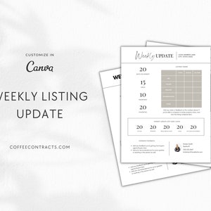 Weekly Listing Update Real Estate Marketing Seller Clients Listing ...