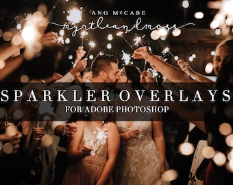 Superposiciones de sparkler para Photoshop