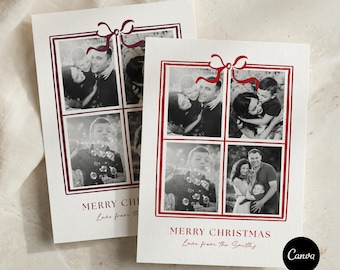 Photo Christmas Card Template, Canva