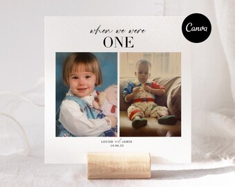 Wedding Photo Table Numbers | Editable Canva Table Plan (Instant Download)