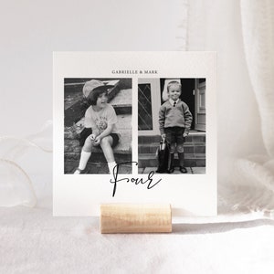 Wedding Photo Table Numbers, Event Photo Table Numbers, Modern Minimalist Table Numbers, Personalised
