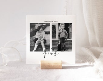 Wedding Photo Table Numbers, Event Photo Table Numbers, Modern Minimalist Table Numbers, Personalised