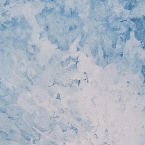 May include: Abstract blue and white textured background with a cloudy, marbled appearance.