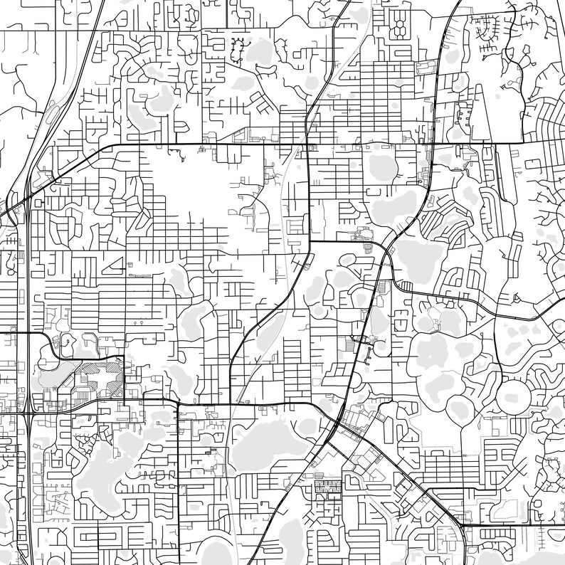 Casselberry Map Print Casselberry Map Poster Wall Art Fl Etsy