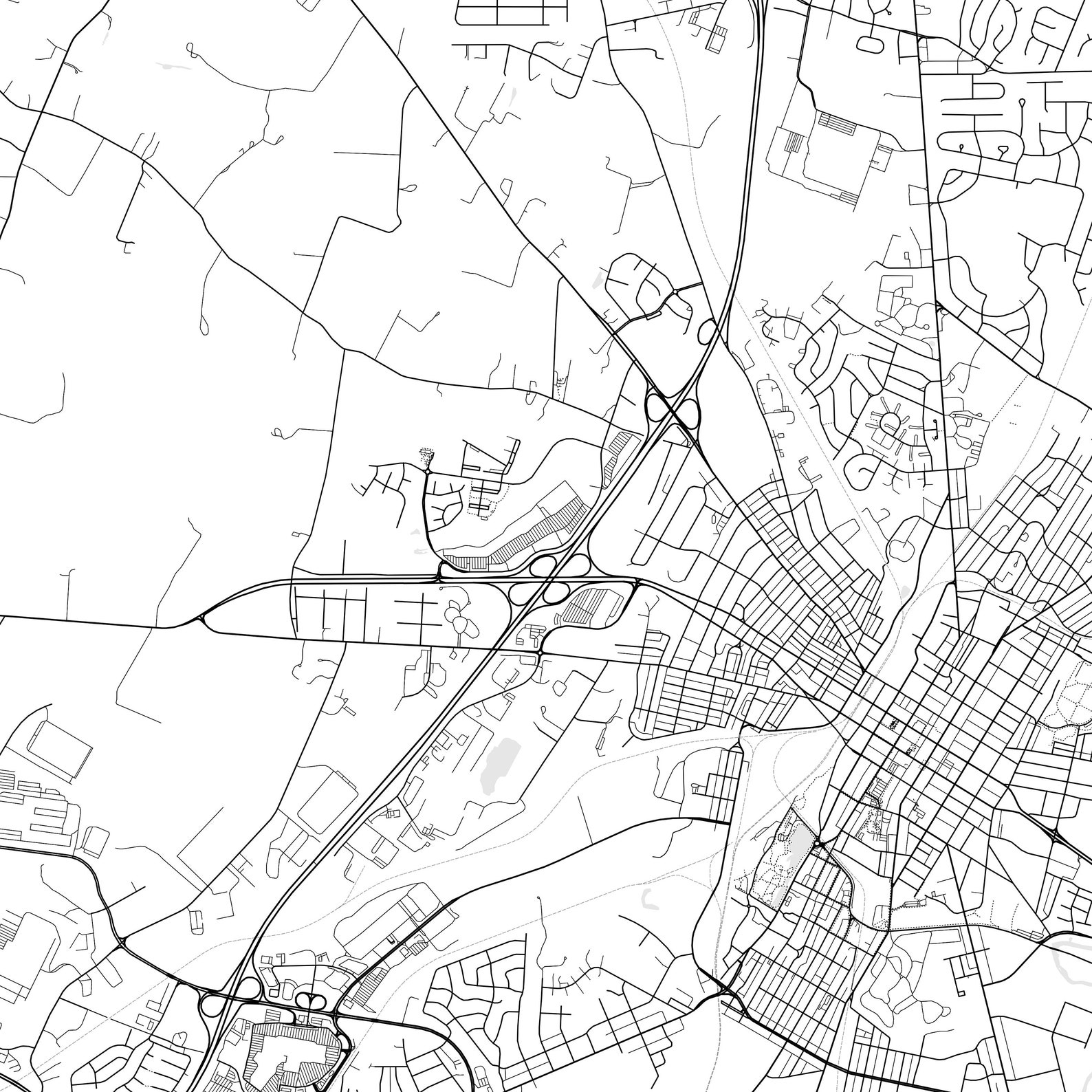 Hagerstown Map Print, Hagerstown Map Poster Wall Art, Md City Map ...