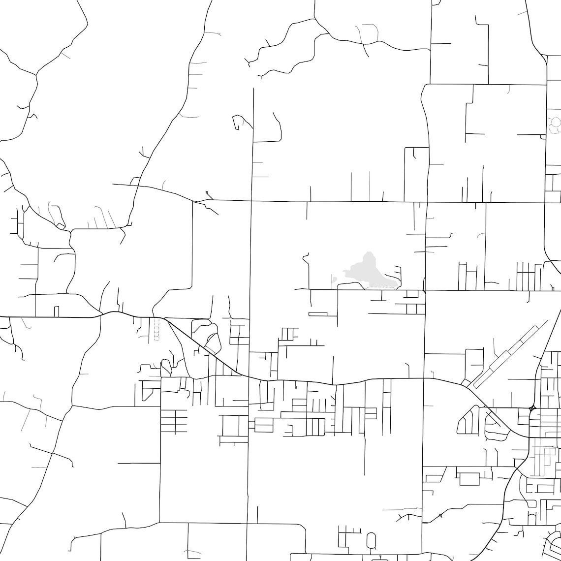 Paragould Map Print, Paragould Map Poster Wall Art, Ar City Map, Arkansas Print Street Map Decor