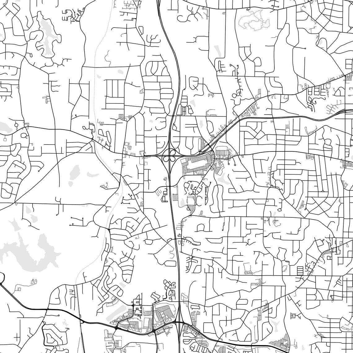 East Point Map Print East Point Map Poster Wall Art Ga City Etsy UK