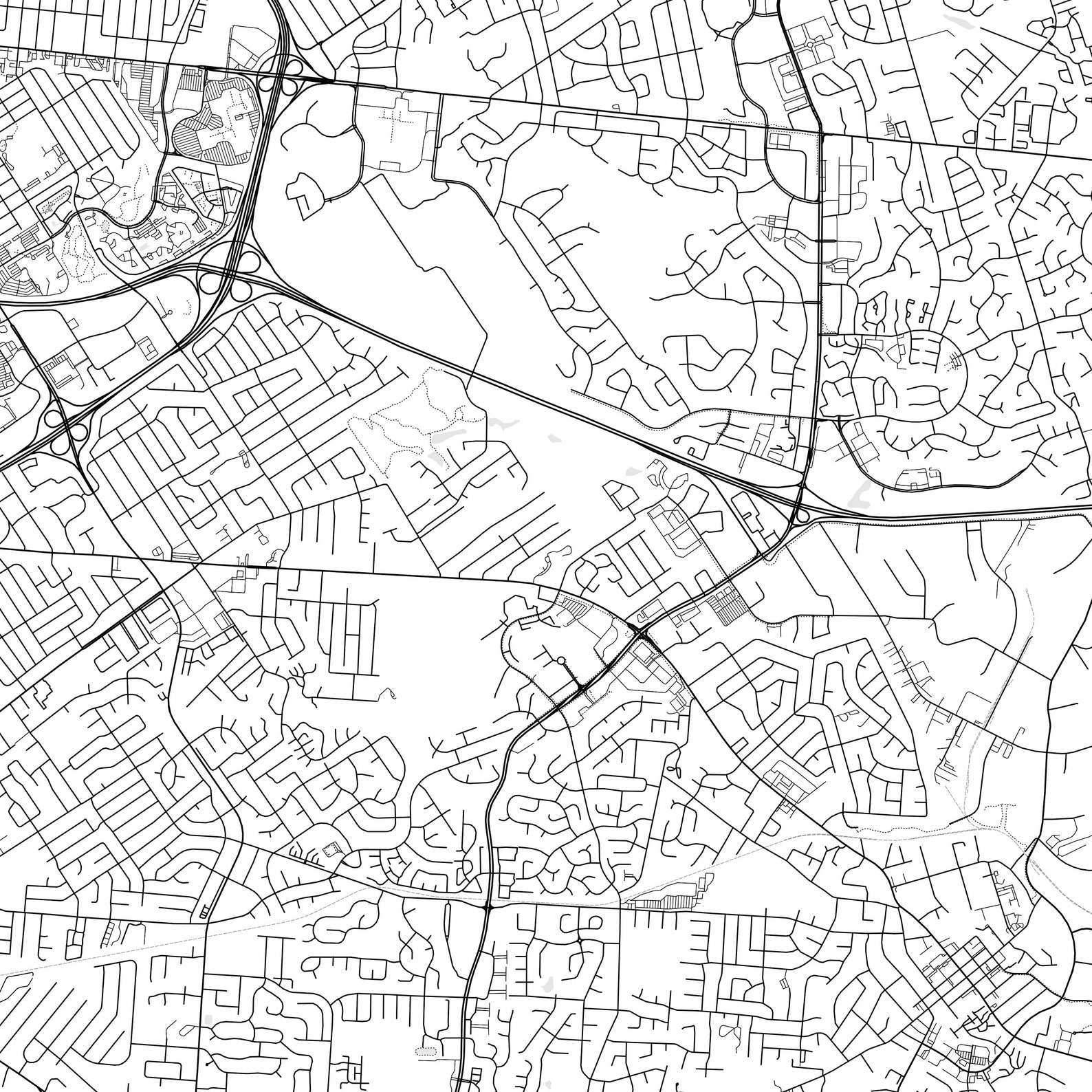 Jeffersontown Map Print, Jeffersontown Map Poster Wall Art, Ky City Map