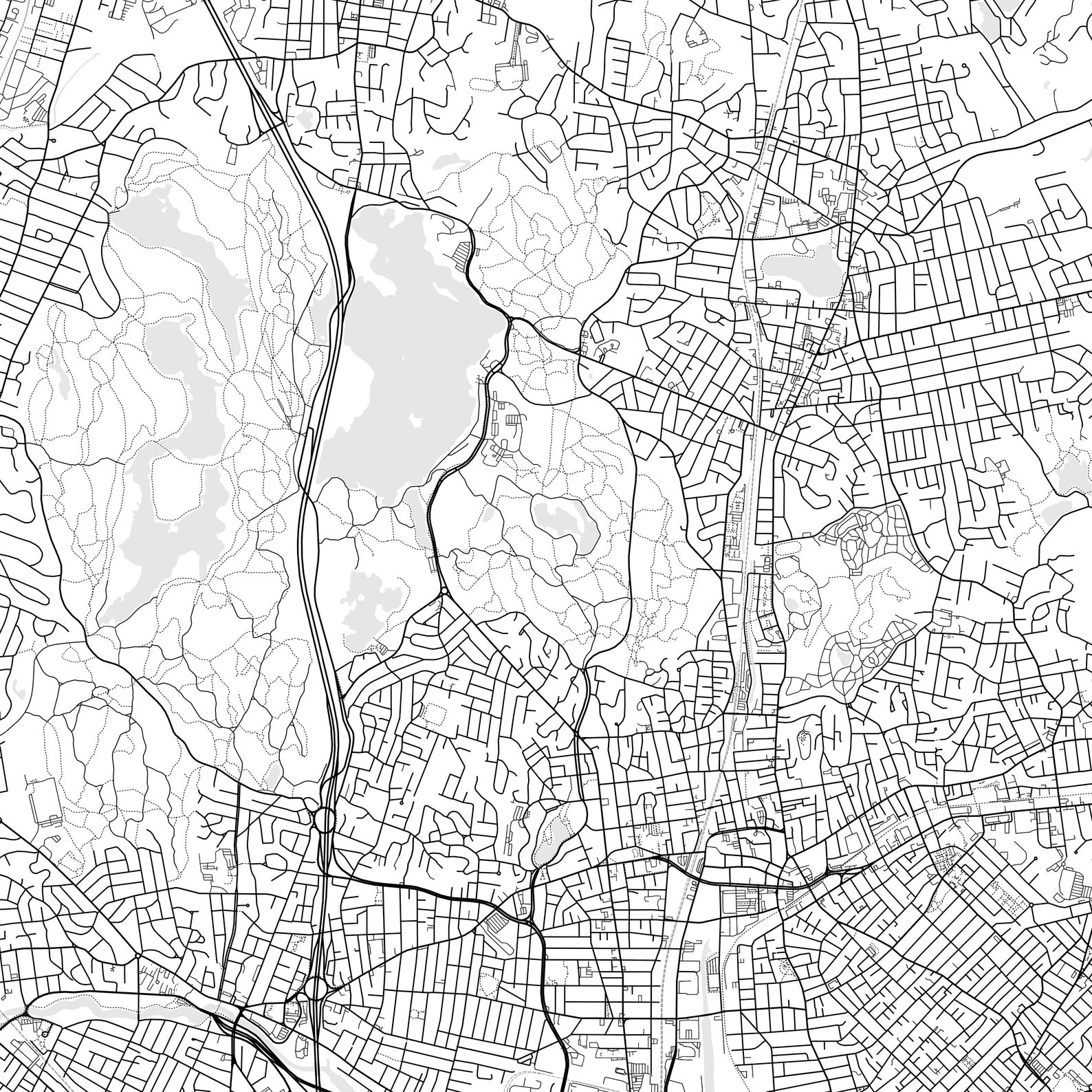 Malden Map Print Malden Map Poster Wall Art Ma City Map Etsy