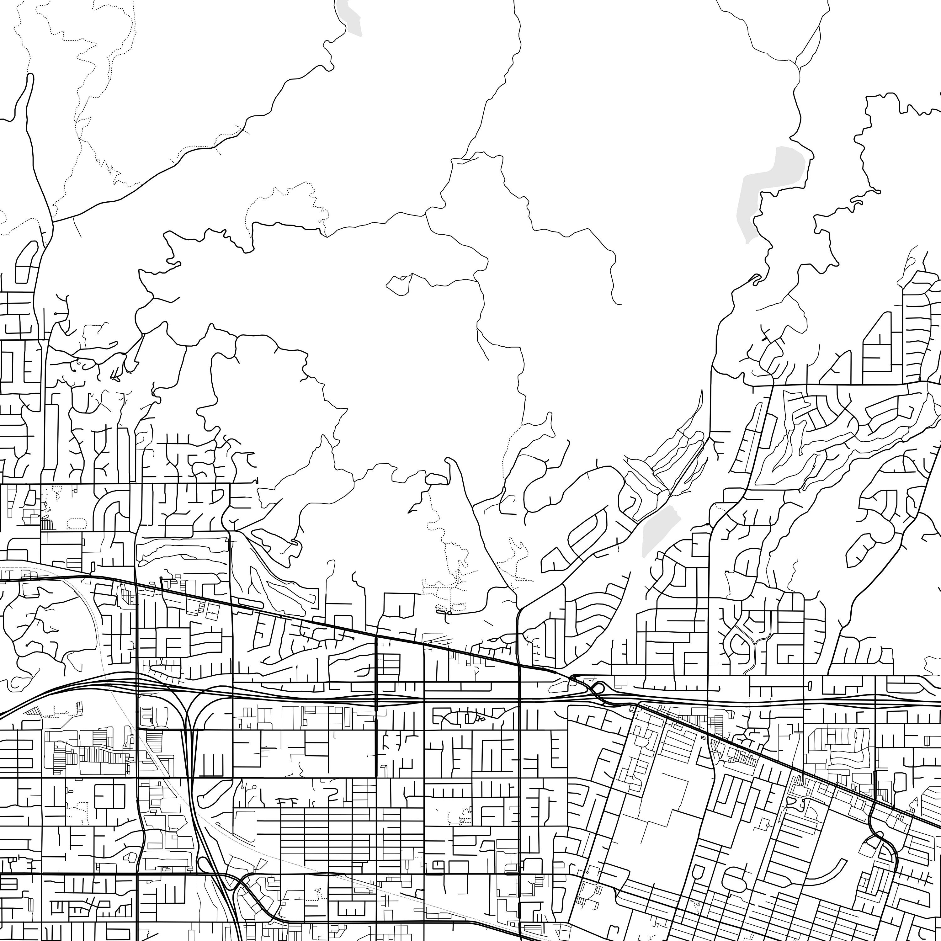 La Verne Map Print La Verne Map Poster Wall Art Ca City Map Etsy