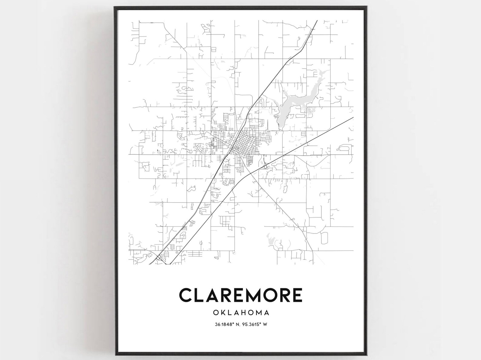 Claremore Ok Zip Code Map Map