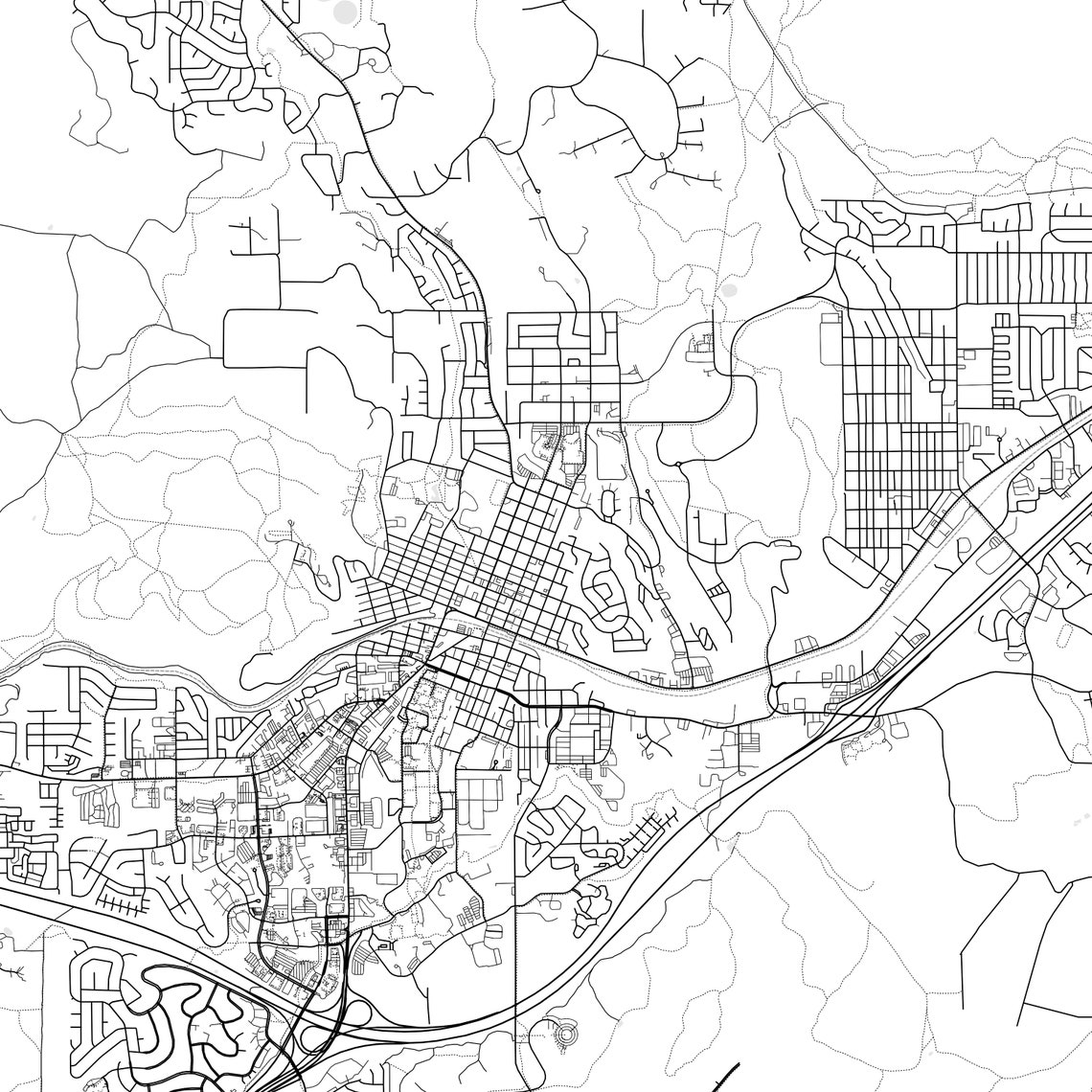 Flagstaff AZ Zip Code Map