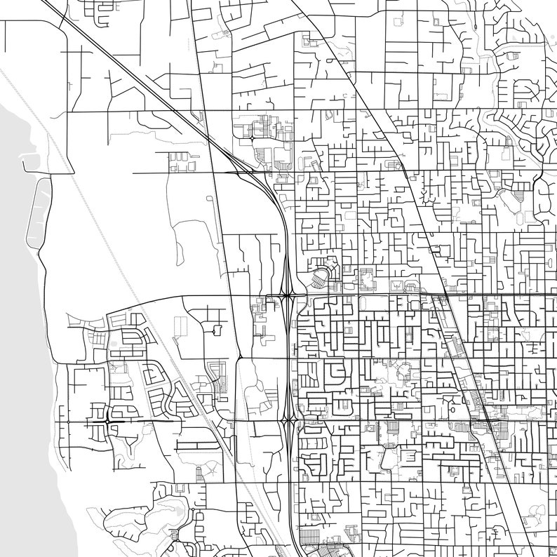 Orem Map Print, Orem Map Poster Wall Art, Ut City Map, Utah Print Street Map Decor, Road Map ...