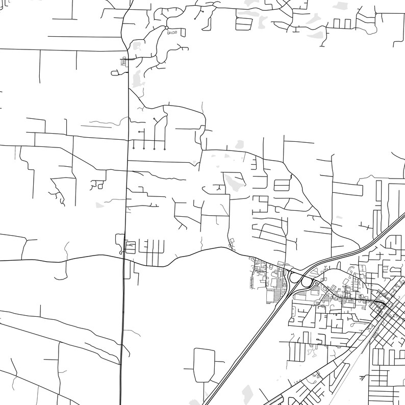 Cabot Map Print, Cabot Map Poster Wall Art, Ar City Map, Arkansas Print